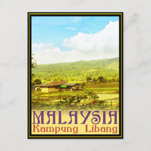 Malaysia - Kampung Libang (Libang by) Vykort