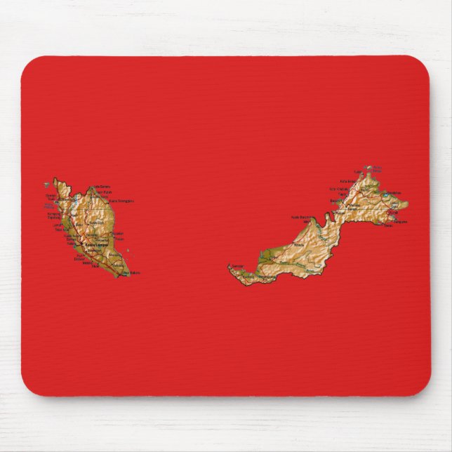 Malaysia Karta Mousepad Musmatta (Framsidan)