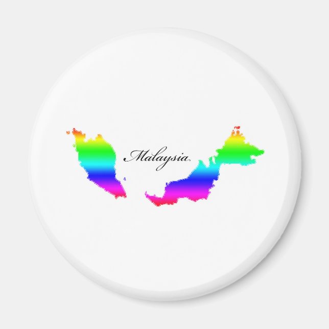 Malaysia Kartor Magnet (Framsidan)