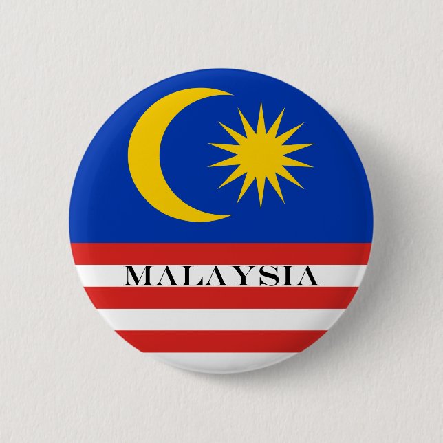 Malaysia Malay flagga Jalur Gemilang Knapp (Framsida)