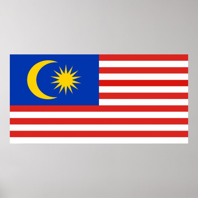 Malaysia Malay flagga Jalur Gemilang Poster (Framsidan)