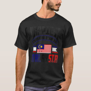 Malaysia Malaysias Flagga uppträder när IMM på mal T Shirt