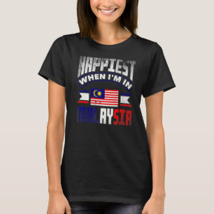 Malaysia Malaysias Flagga uppträder när IMM på mal T Shirt