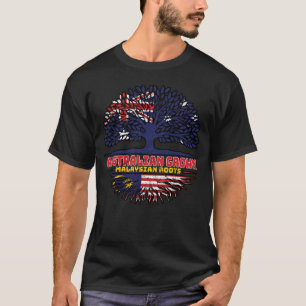 Malaysia Malaysisk Australiensisk Australien Träd T Shirt