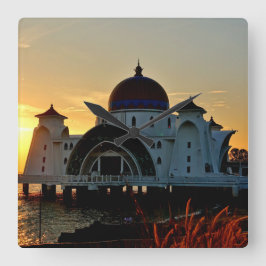 Malaysia - Melaka Fyrkantig Klocka