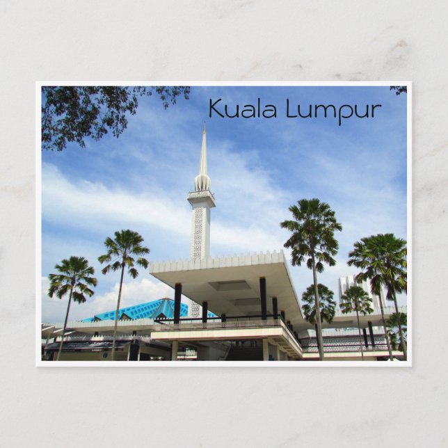 malaysia mosque kl vykort (Framsida)
