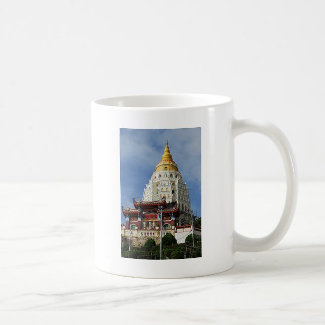 Malaysia Penang öKek Lok Si tempel Kaffemugg (Höger)