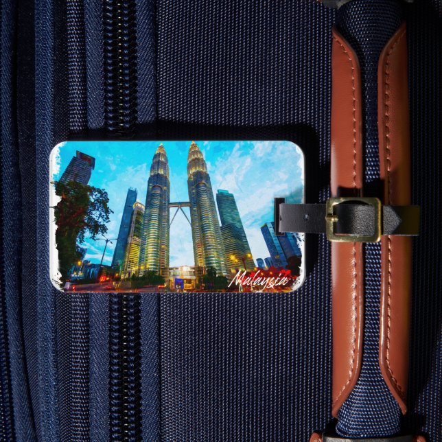 Malaysia Petronas Torn Skyline Bagagebricka (Framsida Insitu 4)