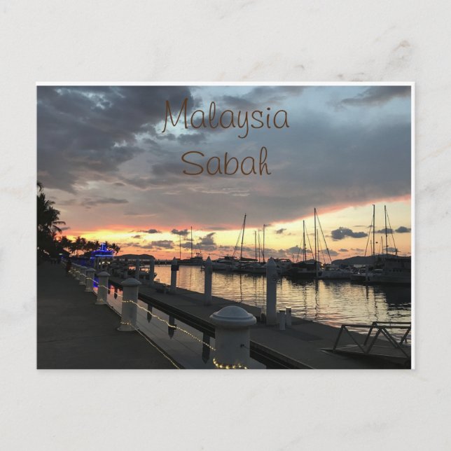 Malaysia - Sabah - Kota Kinabalu Vykort (Framsida)