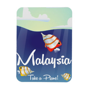 Malaysia seriefigur reseinformation affisch magnet