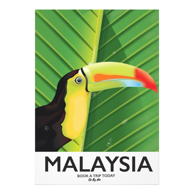 Malaysia Toucan resematerial Fototryck (Framsidan)
