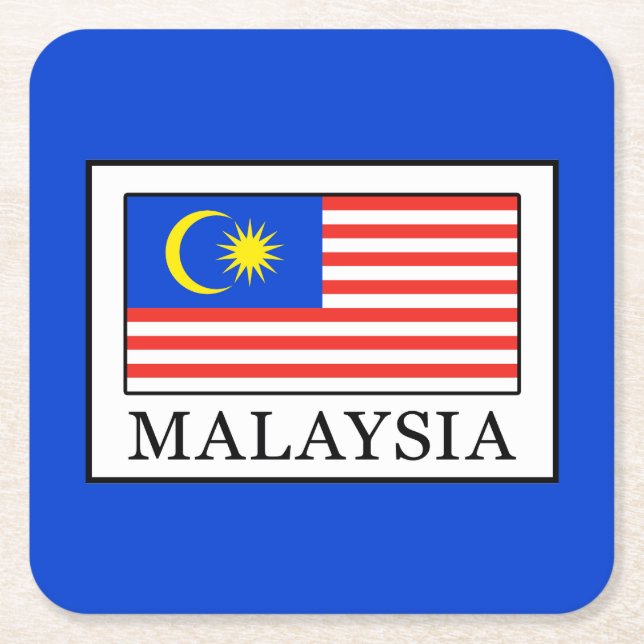 Malaysia Underlägg Papper Kvadrat (Framsidan)