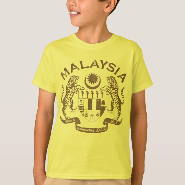 Malaysia vapensköldvintage t-shirt (Framsida)