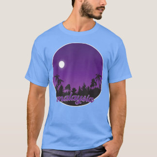 malaysia vid natten med Handflatan T Shirt