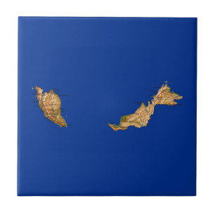 Malaysiakarta Kakelplatta