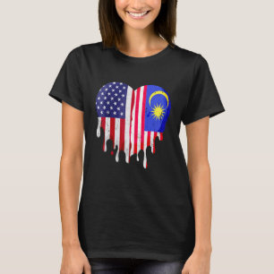 Malaysian American Patriot Grown Land Smälter H T Shirt