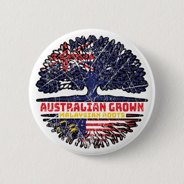 Malaysian Australisian Australia Träd Roots Knapp (Framsida)