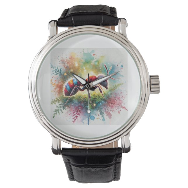 Malaysian exploding ant 221024AREF132 - Watercolor Armbandsur (Framsida)