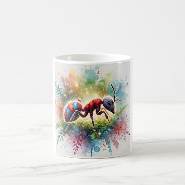 Malaysian exploding ant 221024AREF132 - Watercolor Kaffemugg (Center)