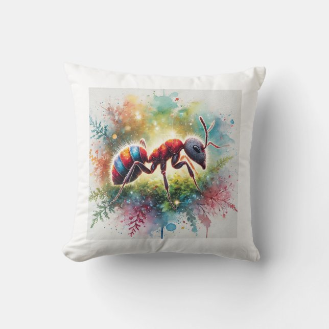 Malaysian exploding ant 221024AREF132 - Watercolor Kudde (Framsida)