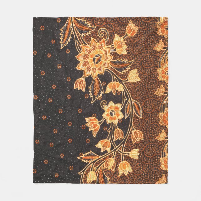 Malaysian indonsian Batik Art Beauty Fleecefilt (Framsidan)
