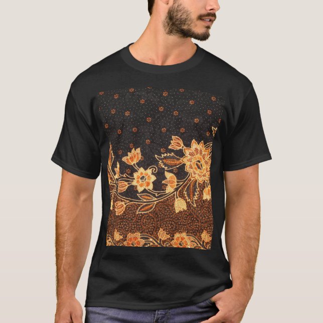 Malaysian indonsian Batik Art Beauty T Shirt (Framsida)