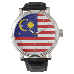 Malaysias flagga armbandsur