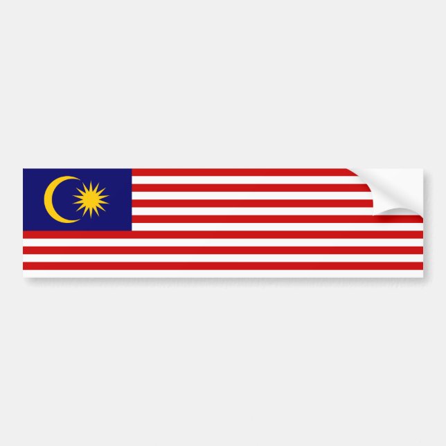 Malaysias flagga bildekal (Framsidan)
