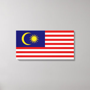 Malaysias flagga canvastryck