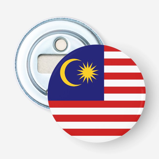 Malaysias flagga flasköppnare (Framsidan)
