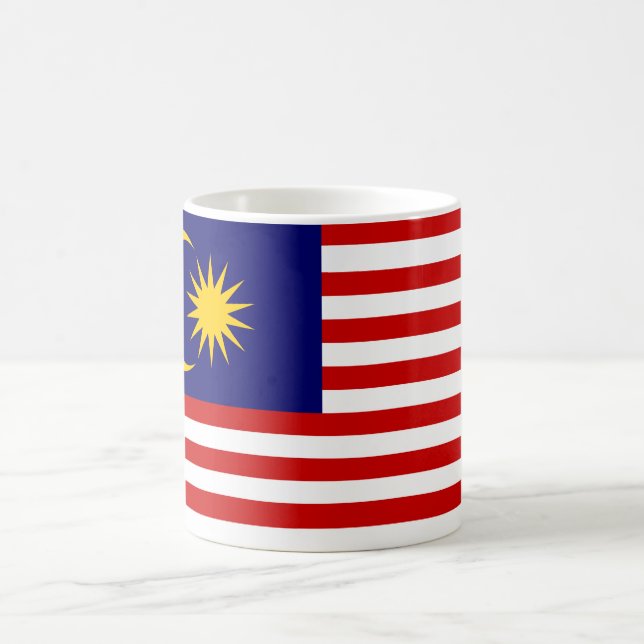 Malaysias flagga kaffemugg (Center)