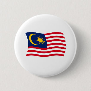 Malaysias flagga knapp