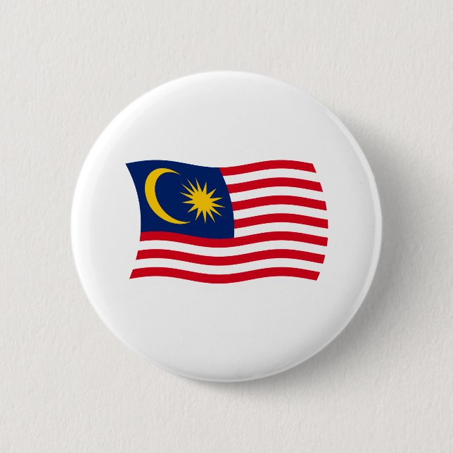 Malaysias flagga knapp (Framsida)