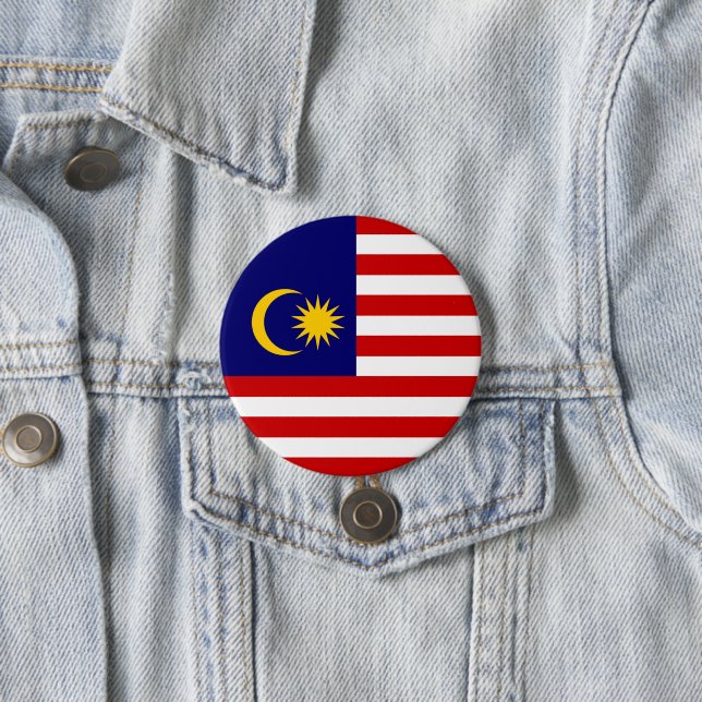 Malaysias flagga knapp (In Situ)
