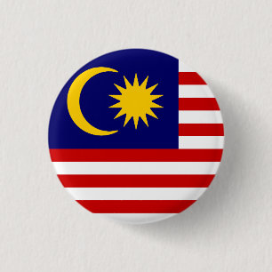 Malaysias flagga knapp