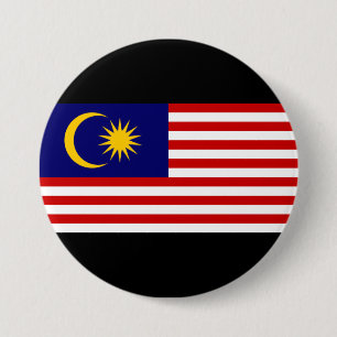 Malaysias flagga knapp