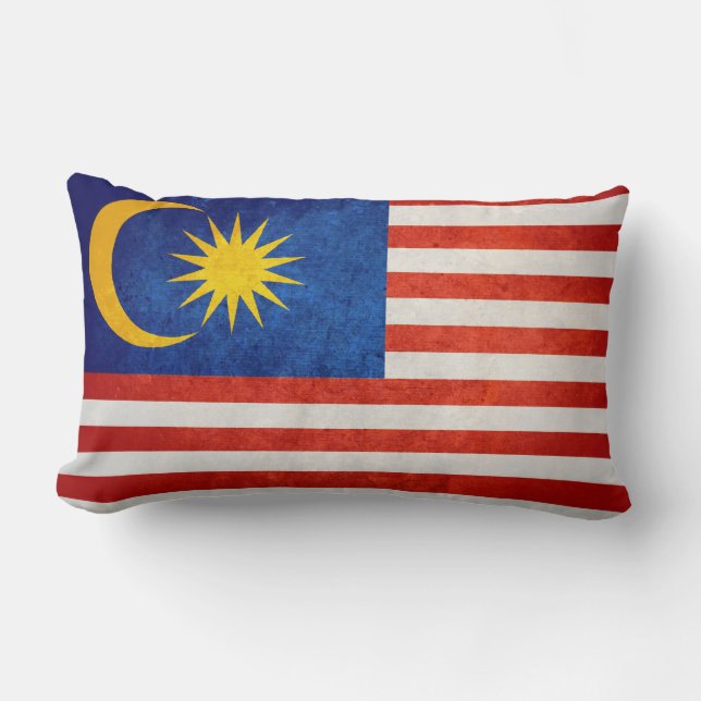 Malaysias flagga lumbarkudde (Framsida)