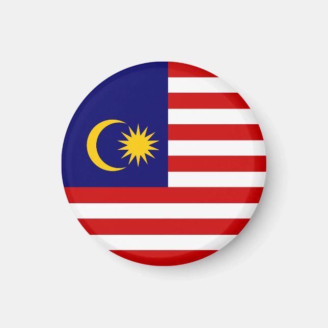 Malaysias flagga magnet (Framsidan)