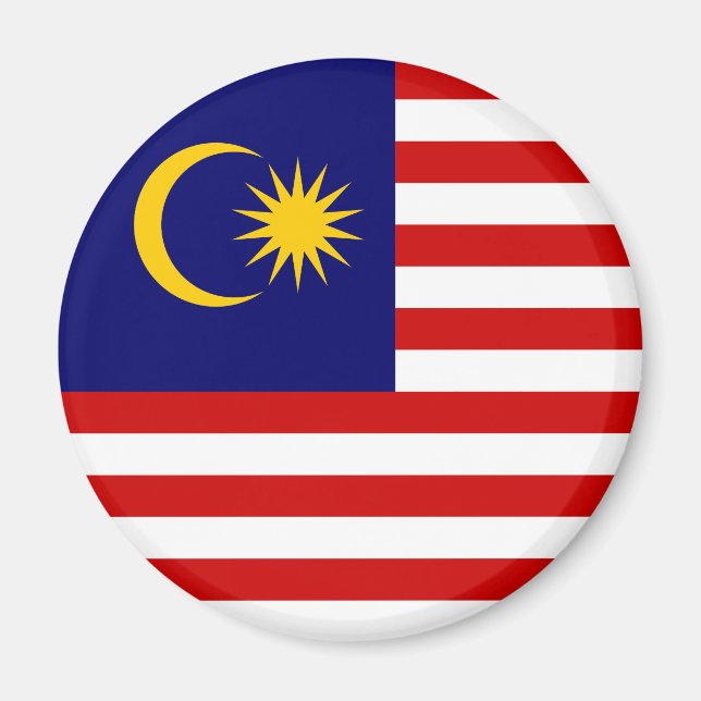 Malaysias flagga magnet (Framsidan)