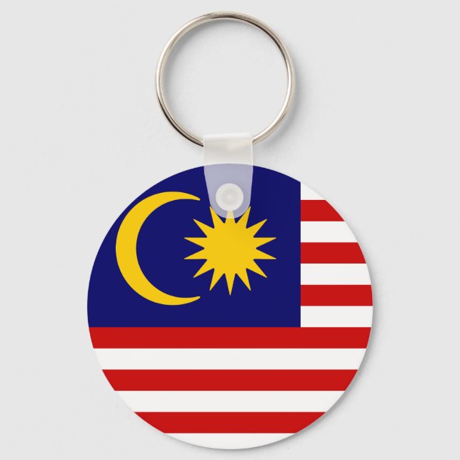 Malaysias flagga nyckelring (Framsida)