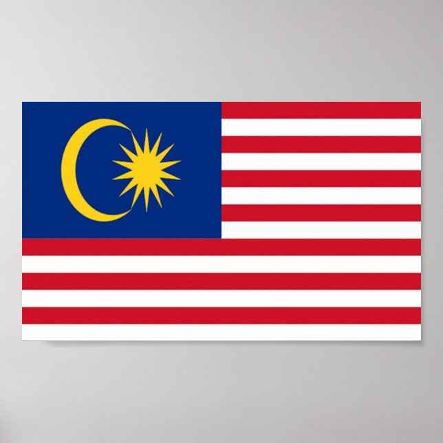 Malaysias flagga poster (Framsidan)