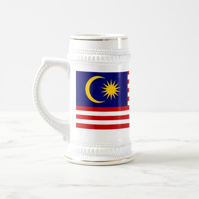 Malaysias flagga sejdel (Vänster)