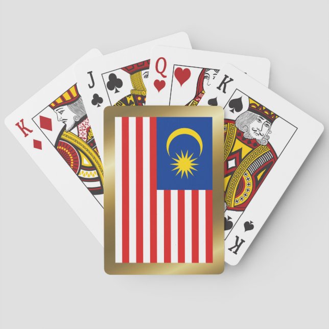 Malaysias Flagga Spelkort (Baksidan)