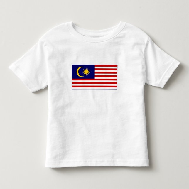 Malaysias flagga t shirt (Framsida)