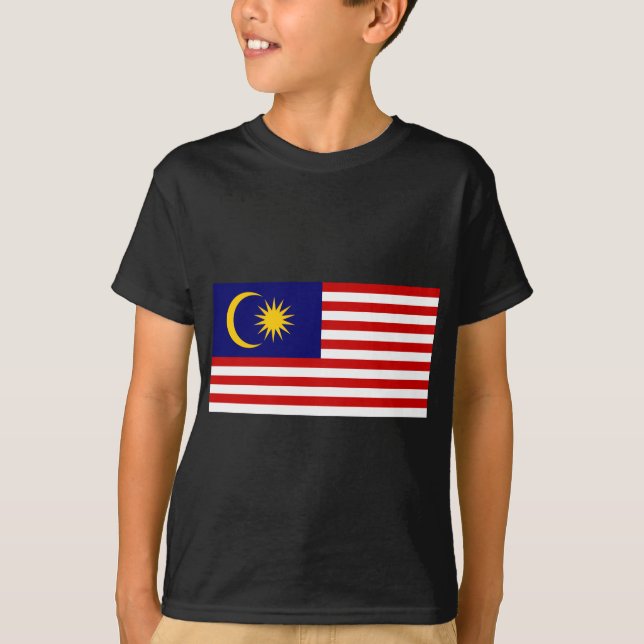 Malaysias flagga t shirt (Framsida)