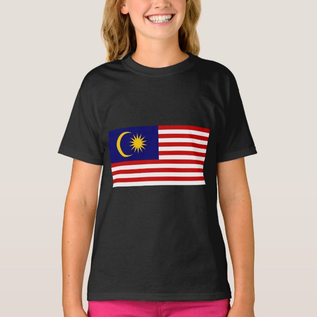 Malaysias flagga t shirt (Framsida)