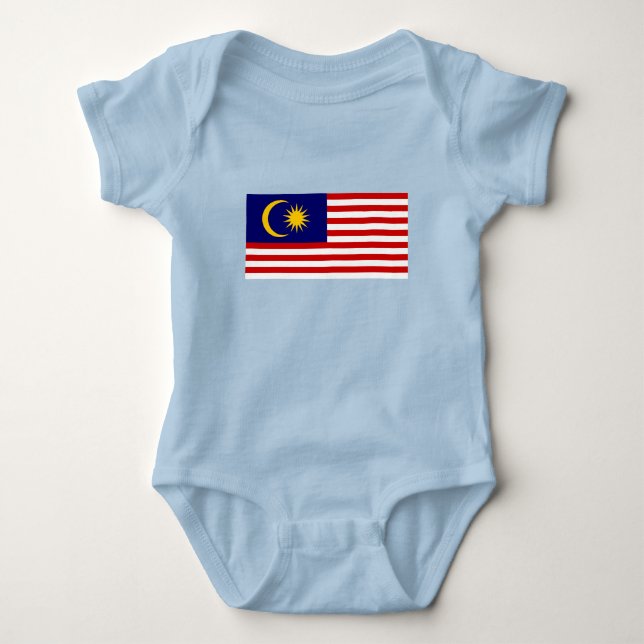 Malaysias flagga t shirt (Framsida)