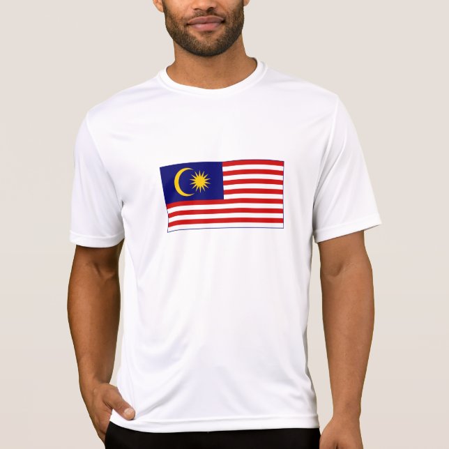 Malaysias flagga t shirt (Framsida)