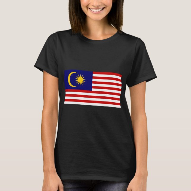 Malaysias flagga t shirt (Framsida)