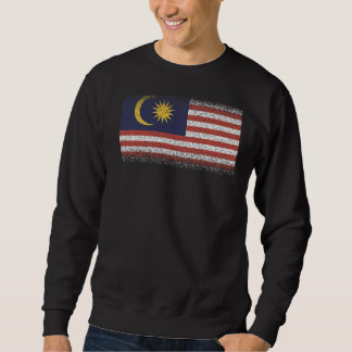 Malaysias nationella Flagga för för manar kvinnor Lång Ärmad Tröja